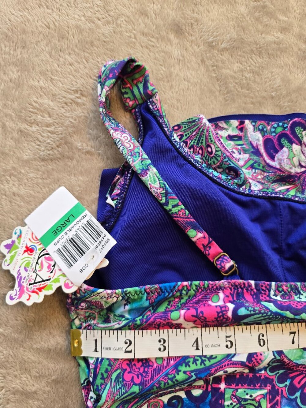 NWT BECCA swimsuit 1 piece large - Picture 5 of 5